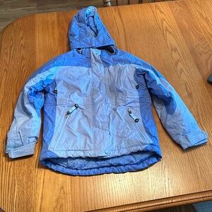 L.L. Bean Girls Puffer Winter Snow/Ski Coat 6X/7 (Light Blue/Periwinkle)